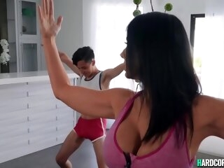 Huge tits Mummy yoga instructor tart's