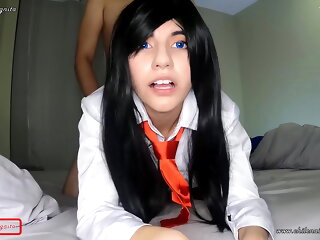 Blue Eyed School Virgin Straight Dark-hued Hair Has Bang-out Debut In Front Of Cameras - Chinese Student- TRAILER